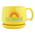 12 Oz. NatureAd Corn Mug Souper and Coaster/ Lid Set